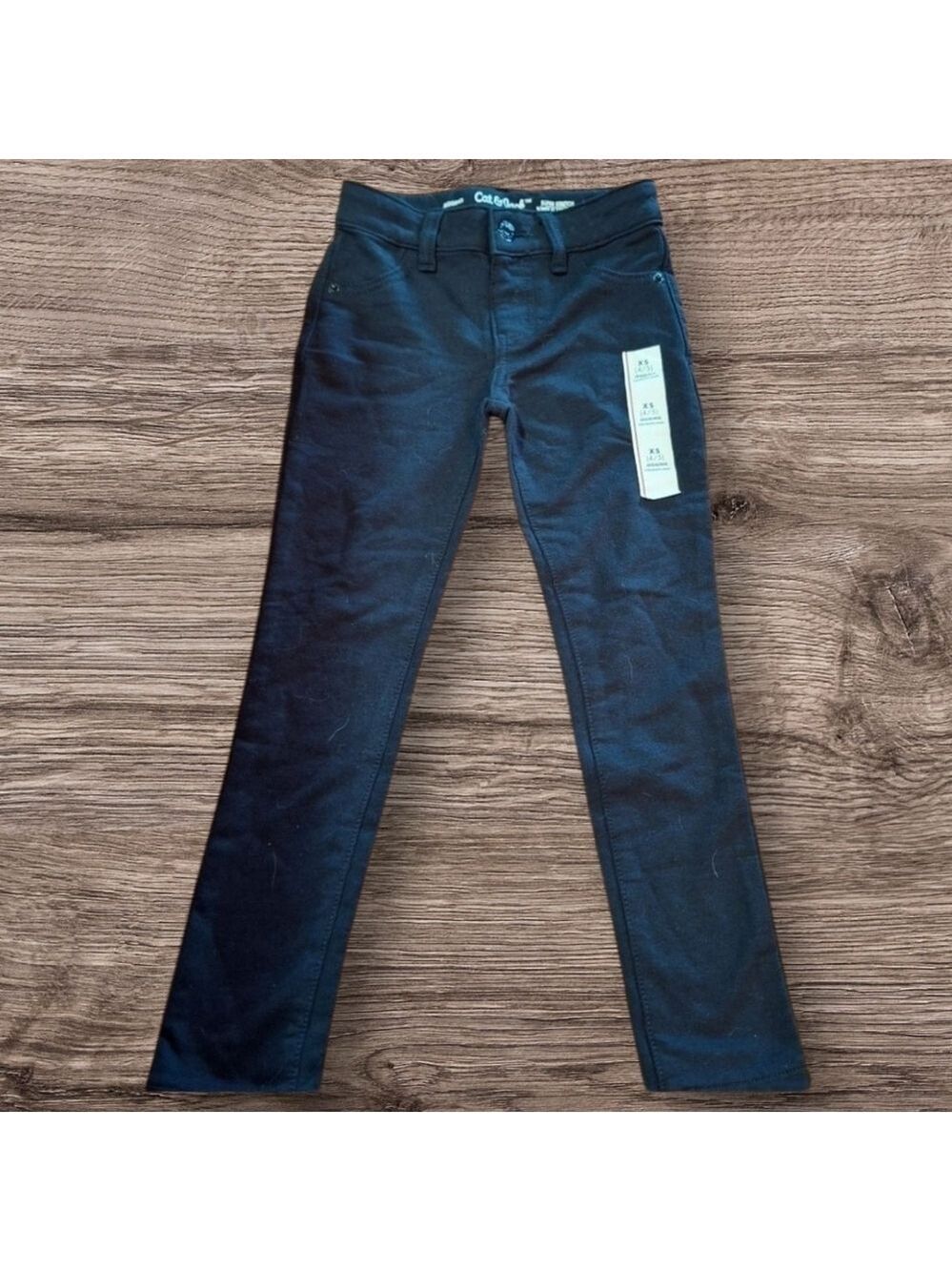 Cat & Jack Black Skinny Jeggings XS 4/5 - Picture 1 of 7